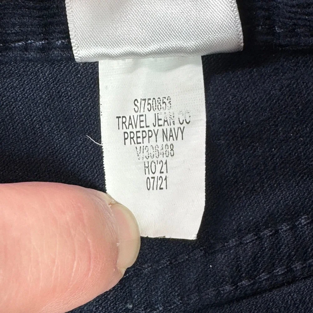 Banana Republic Mens Slim‎ Fit Travel Jean Corduroy Pants Navy Blue 32x30 750853